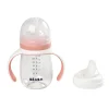 BÉABA Couverts, Vaisselle Et Bavoirs>Biberon D'Apprentissage 2 En 1 210 Ml Old Pink