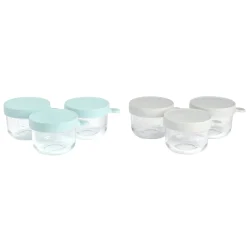 BÉABA Goûter Sain>Coffret 6 Portions Verre 150 Ml Grey/Blue