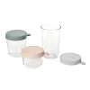 BÉABA Goûter Sain>Coffret 3 Portions Verre 150/250/400Ml Eucalyptus