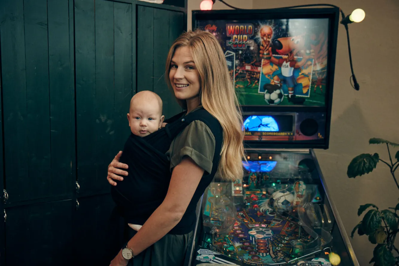 BÉABA Sorties De Bébé>Echarpe De Portage Najell X Beaba Noir L/Xl