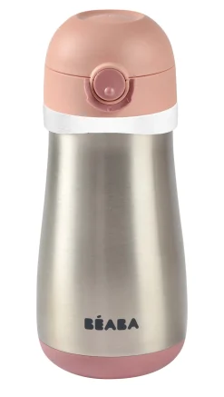 BÉABA Biberons Et Accessoires>Gourde Inox 350 Ml Old Pink