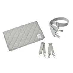 BÉABA Pièces Détachées>Kit Accessoires - Sac Grey : Matelas Amovible, Attaches Pous