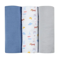 BÉABA Accessoires De Toilette>Lot De 3 Langes En Coton Paris