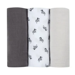 BÉABA Accessoires De Toilette>Lot De 3 Langes En Coton Savanna