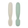 BÉABA Couverts, Vaisselle Et Bavoirs>Lot De 2 Pre-Cuillere Silicone Sage Green / Velvet Grey