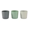 BÉABA Couverts, Vaisselle Et Bavoirs>Lot De 3 Verres Silicone Velvet Grey / Sage Green