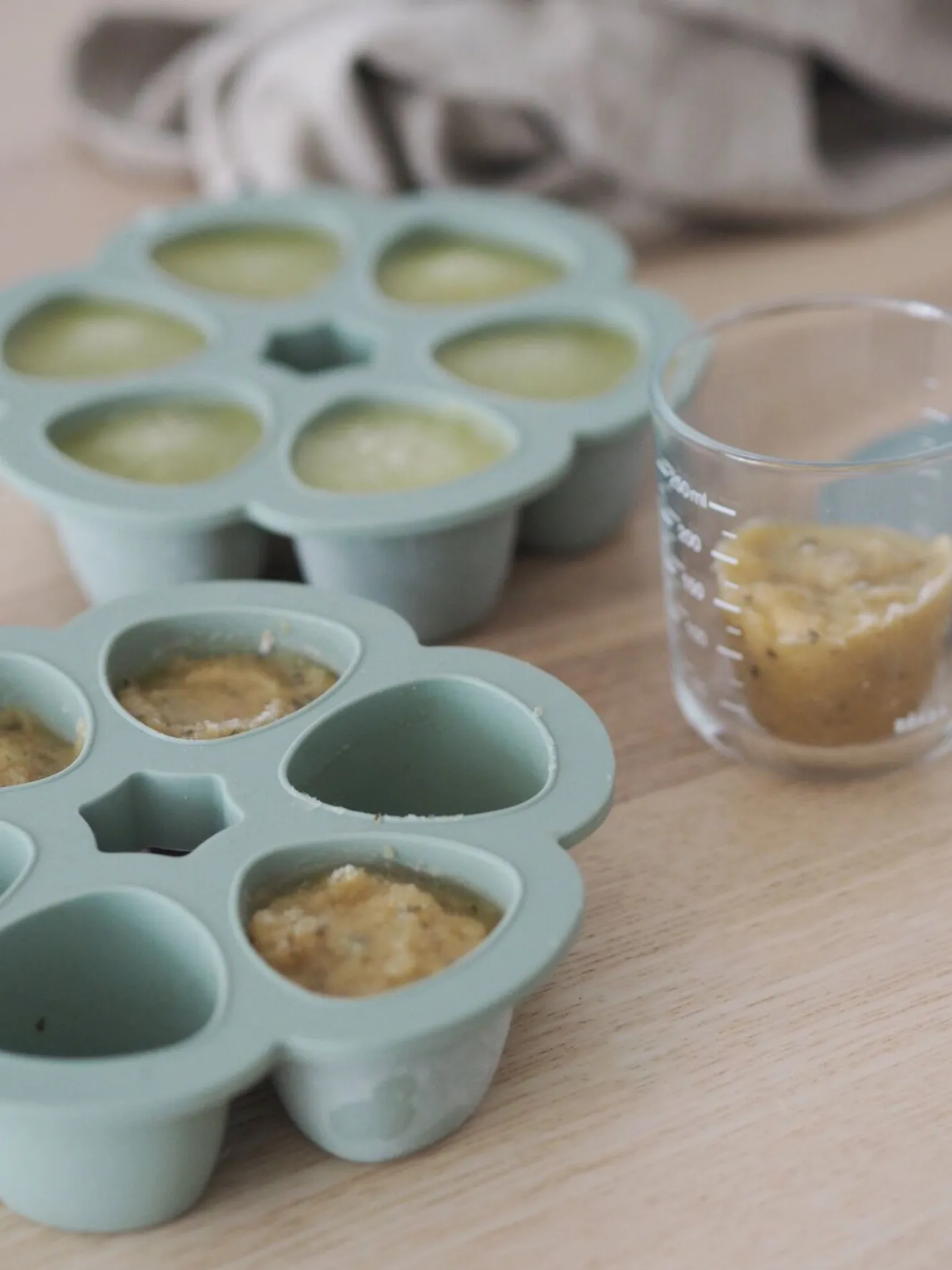 BÉABA Pots De Conservation>Multiportions Silicone 6 X 90 Ml Sage Green