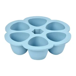 BÉABA Pots De Conservation>Multiportions Silicone 6*150Ml Windy-Blue