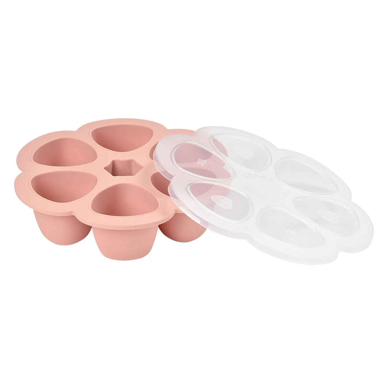 BÉABA Pots De Conservation>Multiportions Silicone 6*150Ml Old Pink