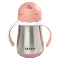 BÉABA Couverts, Vaisselle Et Bavoirs>Tasse Paille Inox 250 Ml Old Pink