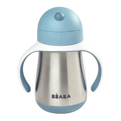 BÉABA Couverts, Vaisselle Et Bavoirs>Tasse Paille Inox 250 Ml Windy Blue
