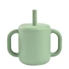 BÉABA Couverts, Vaisselle Et Bavoirs>Tasse Paille Silicone Sage Green