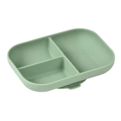 Assiette Compartimentee Silicone Sage Green*BÉABA