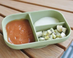 Assiette Compartimentee Silicone Sage Green*BÉABA