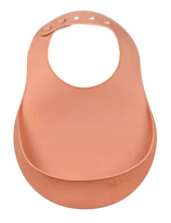 Bavoir Silicone Terracotta*BÉABA New