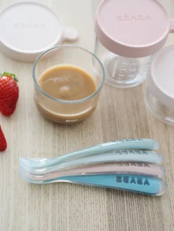 Lot 4 Cuilleres 1Er Age Silicone Eucaplyptus*BÉABA Outlet