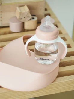 Lot De 2 Bavoirs Silicone Light Mist/Old Pink*BÉABA Sale