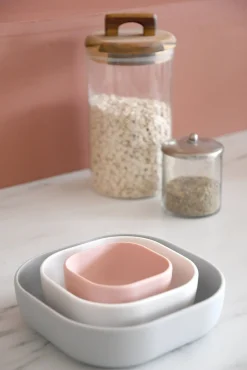 Lot De 3 Bols Silicone Gigogne Velvet Grey*BÉABA Discount