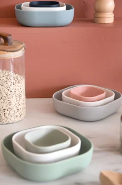 Lot De 3 Bols Silicone Gigogne Sage Green*BÉABA Outlet