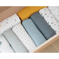 Lot De 2 Langes Xxl En Coton Mirage Grey/Jungle*BÉABA