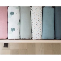 Lot De 2 Langes Xxl En Coton Baltic Blue/Points*BÉABA Clearance