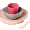 Set Vaisselle Silicone 4 Pieces Pink*BÉABA New