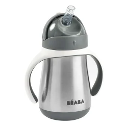 Tasse Paille Inox 250 Ml Mineral Grey*BÉABA