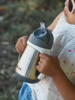 Tasse Paille Inox 250 Ml Mineral Grey*BÉABA