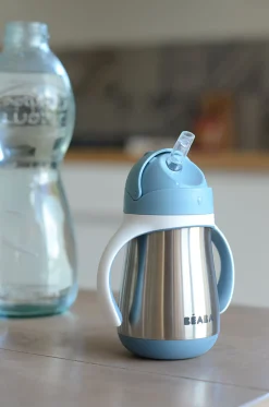 Tasse Paille Inox 250 Ml Windy Blue*BÉABA